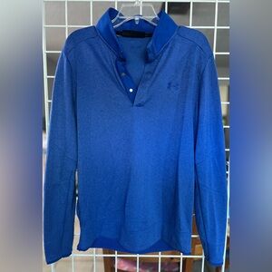 Under Armour Men's Casual Blue Button Down Shirt